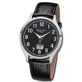 Regent Herren Funkuhr Analog-Digital Lederarmband schwarz URFR272