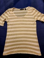 T-Shirt ~ Esprit~ Größe S ~ gold/weiß