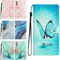 Muster Leder Flip Wallet Case Handyhülle für Samsung A33 A55 A14 A16 A06 A15 A05