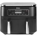Ninja AF300EU Foodi Dual Zone Heißluft-Fritteuse schwarz LED-Display 7,6 Liter