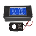 LCD Digital Amperemeter Voltmeter AC 80~260V 100A Leistungsmesser mit Offenem CT