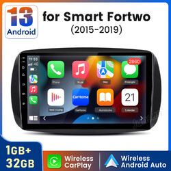Android 13 Für Benz Smart Fortwo 453 2015-19 Carplay Autoradio GPS Navi WiFi RDS