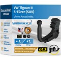ANHÄNGERKUPPLUNG für VW Tiguan II 16-23 vert. abnehmbar GDW +13pol E-Satz ABE