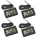 LCD Thermometer mit externem Sensor für Kühlschrank, Gefriertruhen & Aquarien