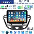 DAB+ Für Ford Transit Custom 2012-23 6+128G Carplay Android15 Autoradio GPS MIC