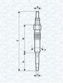 MAGNETI MARELLI (062900038304) Glühkerze für AUDI SEAT SKODA VW