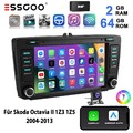 Für Skoda Octavia II 1Z3 1Z5 2008-2015 64G DAB+ Android 15 Autoradio Carplay GPS