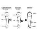 Gates Zahnriemen 5043 für DAIHATSU  passend für SUBARU SUZUKI TOYOTA