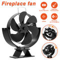 6 Flügel Stromloser Kaminofen Ventilator Ofenventilator Stove Fan Gebläse Lüfter