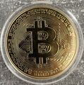 Bitcoin Münze Sammler Medaille Geschenk BTC Gold Coin Krypto Währung ₿