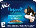FELIX So gut wie es aussieht Doppelt Lecker Katzenfutter nass in Gelee 6er Pack