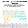 Beleuchtete Tastatur Maus für Amazon Fire Max HD 10 /10 Plus Schutzhülle QWERTZ