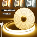 Neon COB LED Strip Streifen 230V IP67 Leiste Band Lichterkette Außen Beleuchtung