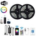 10M RGB 5050SMD LED Stripe Streifen Lichtband WiFi Alexa APP Controller Netzteil