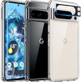 Handyhülle, Schutzfolie, Kameraschutz, transparent, Stoßfest, Pixel 8 Pro