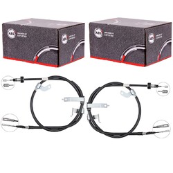 2x ABS HANDBREMSSEILE LINKS+RECHTS passend für HYUNDAI ACCENT KIA RIO SCHEIBENBR