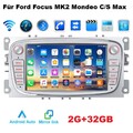 Autoradio Android GPS Für Ford Focus MK2 II Mondeo 9 C/S Max Kuga Galaxy WIFI BT