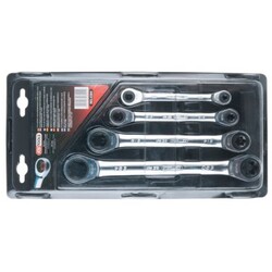 Ratschen-Doppelringschlüsselsatz KS TOOLS 503.4364 Chrom-Vanadium-Stahl