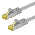 5 m RJ45 Patchkabel S/FTP PiMF m. CAT 7 Rohkabel grau 10 Gigabit LAN Netzwerk TV
