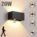20W Cube Würfel LED Wand Leuchte Lampe mit Bewegungsmelder Up Down außen/innen