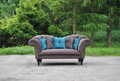 XXL Design Sofa Couch Polster 3 Sitzer Englische Chesterfield Samt Couchen Sofas