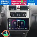 2+64G Android 14 Auto Radio Carplay GPS Navi für VW Touran 1T1 1T2 1T3 2011-2014