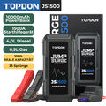 TOPDON KFZ Starthilfe 1500A JS1500 Ladegerät Booster Sicher Powerbank 25 Bo*ost