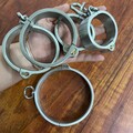 Edelstahl Fesselset Handschellen Fußfesseln Bondage Halsband Extrem Spielzeug SM