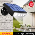 LED Solarleuchte Solarlampe Außen Fluter Sensor Strahler Mit PIR Bewegungsmelder
