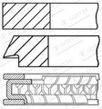 GOETZE ENGINE Kolbenringsatz 08-125607-00 für OPEL