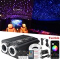 100-1400 Auto Twinkle Meteor LED Sternenhimmel Glasfaser Licht Deckenleuchten