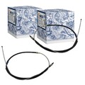 2X VAICO HANDBREMSSEILE SEILZUG BREMSSEIL HINTEN passend für BMW 3er E90-E93