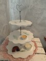 Etagere 3 stöckig Handmade Neu Keramik Material Kerafun