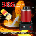 1750 W Elektrischer Schmelzofen 3KG mit Graphittiegel Gold Silber Metall Digital