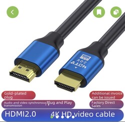 HDMI Kabel 2.0 4K U-HD High-Speed 3D Ethernet Full HD ARC HDR CEC 2160p 3m Neu !