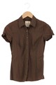 ESPRIT Damen Bluse Braun Baumwolle Elastan Gr. 38