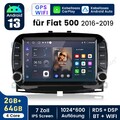 7" Autoradio Für Fiat 500 16-2019 Carplay Android 13 GPS Navi WIFI SWC DAB 2+64G