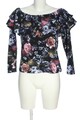 H&M Carmenshirt Damen Shirt Gr. DE 38 blau-pink Casual-Look