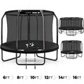 Gartentrampolin, Outdoor, Komplettset mit Sicherheitsnetz, Leiter THUNDER® ELITE