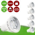 GU10 LED Leuchtmittel Lampe 6W 4W 7W dimmbar 230V Spot Birne Strahler Linse Set