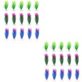  Set of 2 Aquarium-deko Aquariums Zubehör Künstliche Wasserpflanze