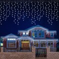 LED Eisregen Lichterkette Fenster Garten Solar 5m/10m/15m lichterketten Außen