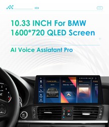 10.33" Android13 Autoradio 8Kern 6+64G LTE 4G GPS Nav BT DSP für BMW F25 F26 NBT