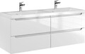 Waschtischunterschrank 120 cm Doppelwaschtisch Badmöbel Schrank für Badezimmer