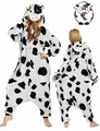 Kinder/Erwachsene Kuh Onsies Pyjamas Unisex Kigurumi Tier Cosplay Karneval Party