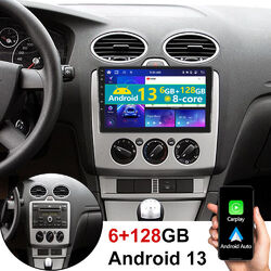 6+128G Android 13 Für Ford Transit Bus S-Max Focus Kuga Fusion Autoradio Carplay