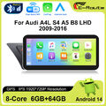 10.25“ Apple Carplay Bildschirm für AUDI A4 A5 B8 B9 Android 14.0 Autoradio WIFI
