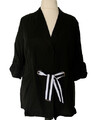 Sheego Damen Jacke Blazer Schwarz Kurzjacke Frauen Sommerjacke Übergröße 44