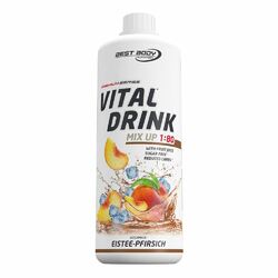 Best Body Low Carb Vital Drink Mineral Drink Konzentrat Sirup 1L Eistee Pfirsich