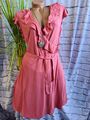 Sienna Damen Kleid Shirtkleid Wickelkleid pink Ton (444) NEU 